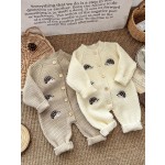 Baby Jumpsuit - Animal Print Korean Knitted