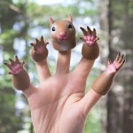 Finger Puppet - Vinyl Squirrel Novelty