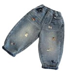 Kids Jeans - Pencil Pants Embroidered