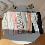 Leggings - Elastic Slim Fit Striped