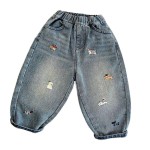 Kids Jeans - Pencil Pants Embroidered