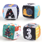 Rattle Book - Hand Grasping Washable