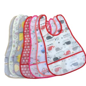 Baby Bib - Peva Waterproof Printed