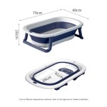Baby Bath Tub Set Supplier - OEM Plastic Silicone Foldable Large Square
