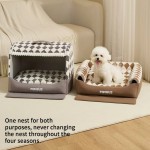 Cat Dog Bed Manufacturer - OEM Plush Semi-closed Sponge Nests