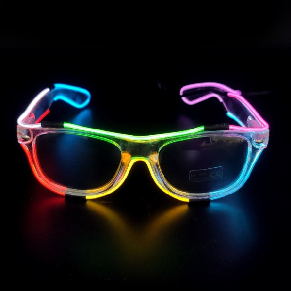 Led EL Glasses Supplier - OEM Best Selling Flashing Light up Sunglasses