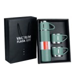 Travel Drinkware Set Supplier - OEM 3pcs Stainless Steel Vacuum Flask Gift