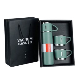Travel Drinkware Set Supplier - OEM 3pcs Stainless Steel Vacuum Flask Gift