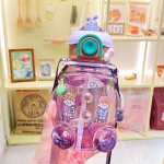 Kids Water Bottle Manufacturer - OEM Kawaii Plastic Bottle with Straw