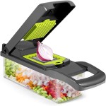Manual Mandoline Slicer Manufacturer - OEM 12 in 1 ABS Vegetable Chopper