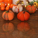 Halloween Pumpkin Decoration Supplier - OEM Cartoon Colorful Fabric Table Ornaments