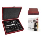 Wine Opener Gift Set Supplier - OEM Wooden Box Corkscrew Set Accessory