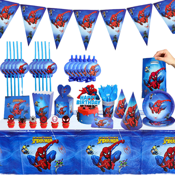 Party Cutlery Set Supplier - OEM Cartoon Sticky Birthday Decoration