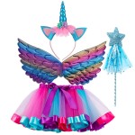 Children's Tutu Skirt Supplier - OEM Angel Wings Stage Costume Suit