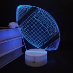 Acrylic Night Light Supplier - OEM Custom 7 Colors Football Basketball Lamp