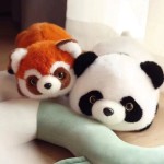 Plush Raccoon Doll Manufacturer - OEM New Flip Panda Simulation Soft Pillow