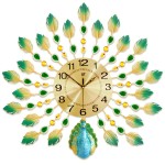 Luminous Wall Clock Manufacturer - OEM Peacock Large Decorative Clock