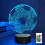 Acrylic Night Light Supplier - OEM Custom 7 Colors Football Basketball Lamp