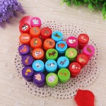 Plastic Stamper Supplier - OEM 26 Letter Animal Smiley Face Seal Stamp