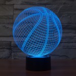 Acrylic Night Light Supplier - OEM Custom 7 Colors Football Basketball Lamp