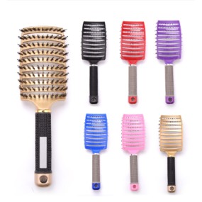 Scalp Massage Comb Supplier - OEM Women's Boar Bristle Detangling Brush