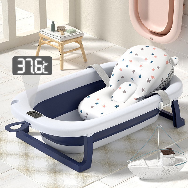 Baby Bath Tub Set Supplier - OEM Premium Portable Temperature Sensing Plastic