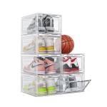 Plastic Shoe Box Supplier - OEM Shoe Display Case Storage Box