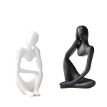 Home Decor Resin Supplier - OEM Indoor Black White Gold Decoration