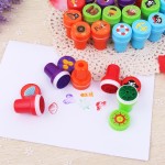 Plastic Stamper Supplier - OEM 26 Letter Animal Smiley Face Seal Stamp