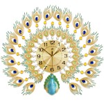 Luminous Wall Clock Manufacturer - OEM Peacock Large Decorative Clock