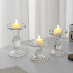 Roman Pillar Candlestick Supplier - OEM French Vintage Glass Candle Holder