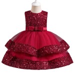 Wedding Dress - Sequins Bow