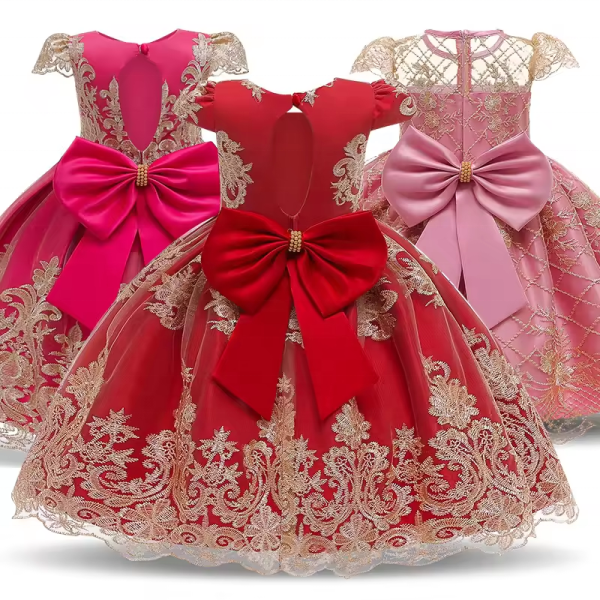 Children Dress - Lace Satin