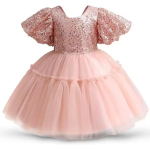 Party Dress - Puffy Sleeve