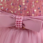 Wedding Dress - Sequins Bow
