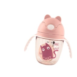 Tritan Straw Cup Supplier - OEM Cute Cartoon Rabbit Anti Fall Manual