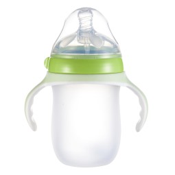 Anti Colic Baby Bottle Supplier - OEM 250ml Silicone Wide Neck Custom Logo