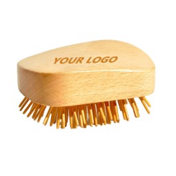 Wooden Hairbrush Supplier - OEM Handmade Natural Bamboo Pins Scalp Massage