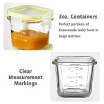 Glass Baby Food Storage Supplier - OEM 120ml Stackable Airtight Lids 4packs