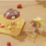 Plastic Water Bottle Manufacturer - OEM Bouncing Cup Lid Handle Strap 300ml