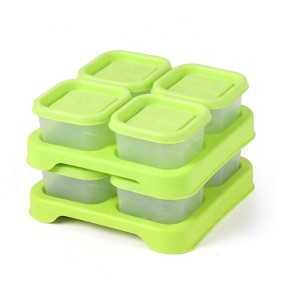 Manual Freezer Box Manufacturer - OEM Leakage Proof Silicone Baby Food Storage