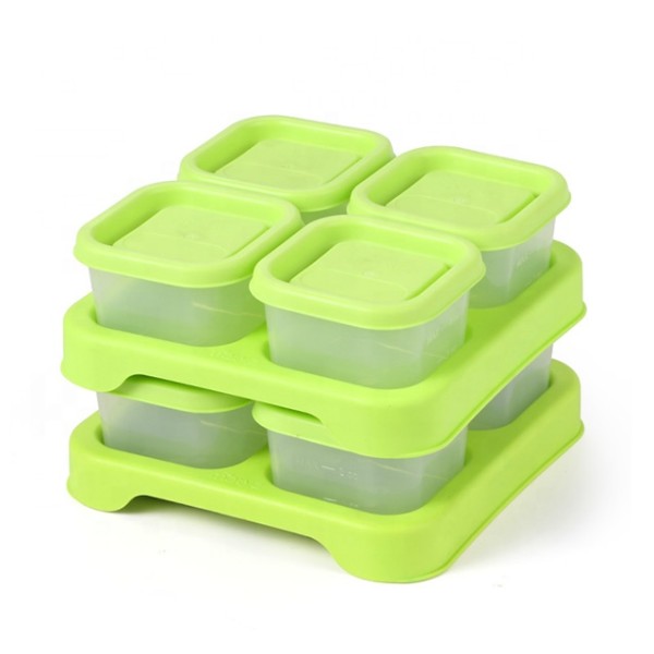 Manual Freezer Box Manufacturer - OEM Leakage Proof Silicone Baby Food Storage