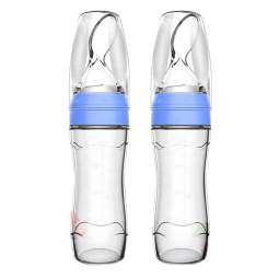 Baby Food Feeder Spoon Manufacturer - OEM BPA Free 4oz Silicone Safety Squeeze