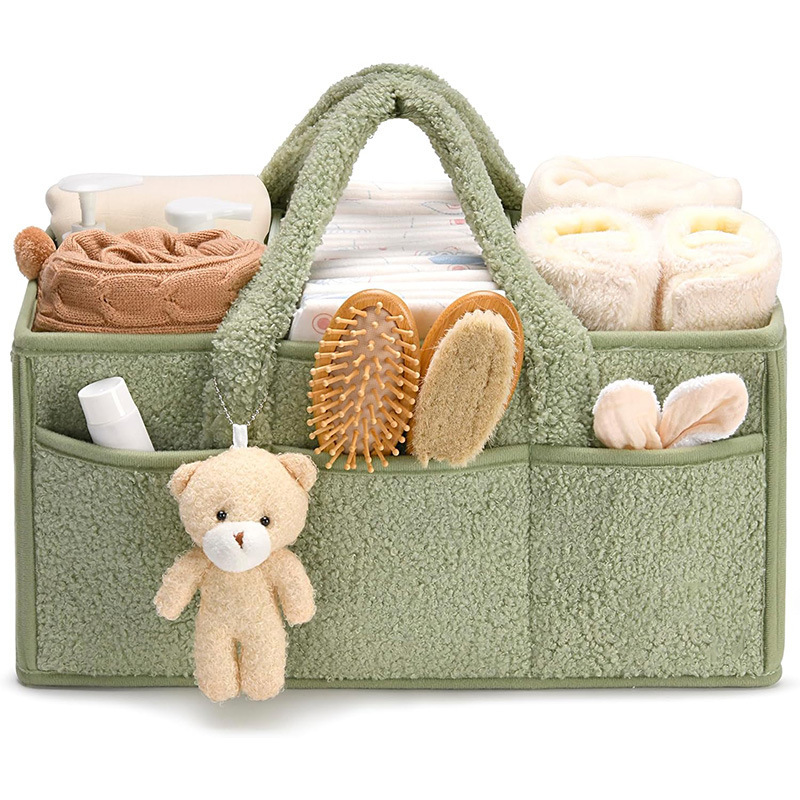 Plush Diaper Storage Bag Supplier - OEM Large Capacity Fashionable Portable
