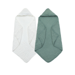 Newborn Bath Towel Manufacturer - OEM Cotton Gauze Hooded Wrap for Home