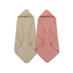Newborn Bath Towel Manufacturer - OEM Cotton Gauze Hooded Wrap for Home