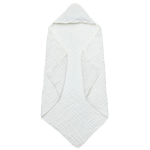 Newborn Bath Towel Manufacturer - OEM Cotton Gauze Hooded Wrap for Home