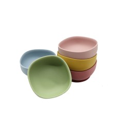 Speckle Marble Baby Bowl Supplier - OEM Non slip Kids Mixing Bowl Small Silicone 0-12M