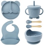 Baby LED Weaning Supplies Supplier - OEM 2026 Food Eating Utensils Suction Plate Set