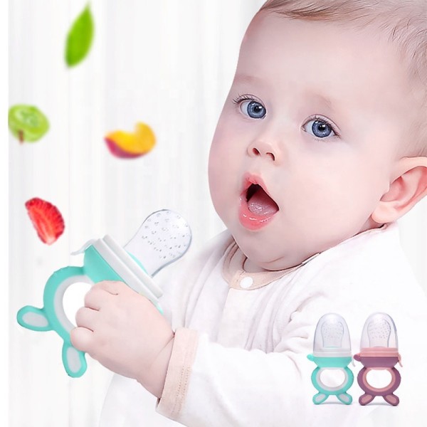 Teething Relief Toy Supplier - OEM BPA Free Frozen Set Baby Fruit Food Feeder Pacifier